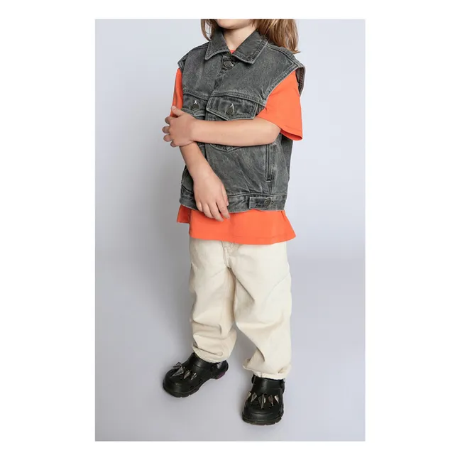 Veste Denim Sans Manches Yopday | Gris