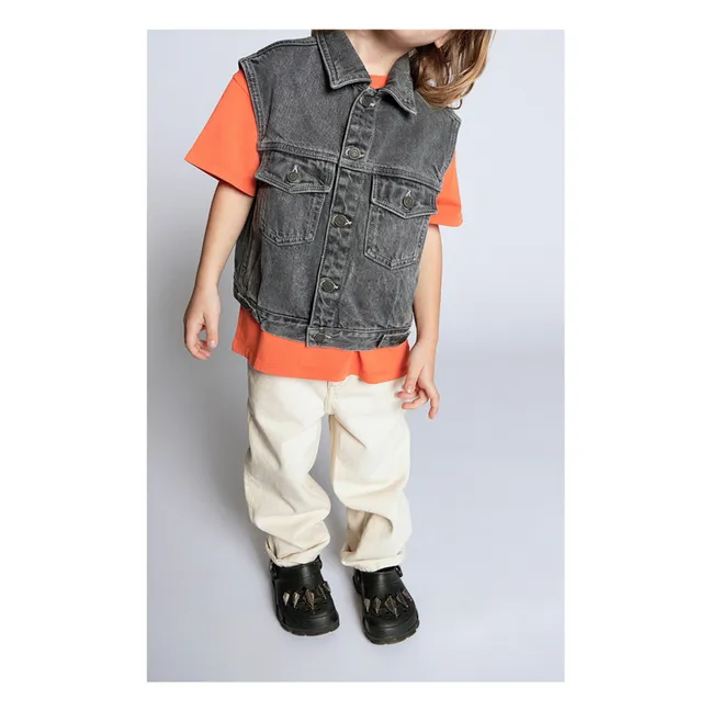 Veste Denim Sans Manches Yopday | Gris