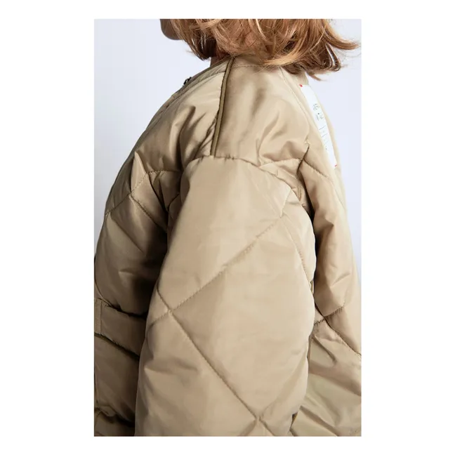 Chaqueta acolchada repelente al agua Vowbay Fibras recicladas | Khaki