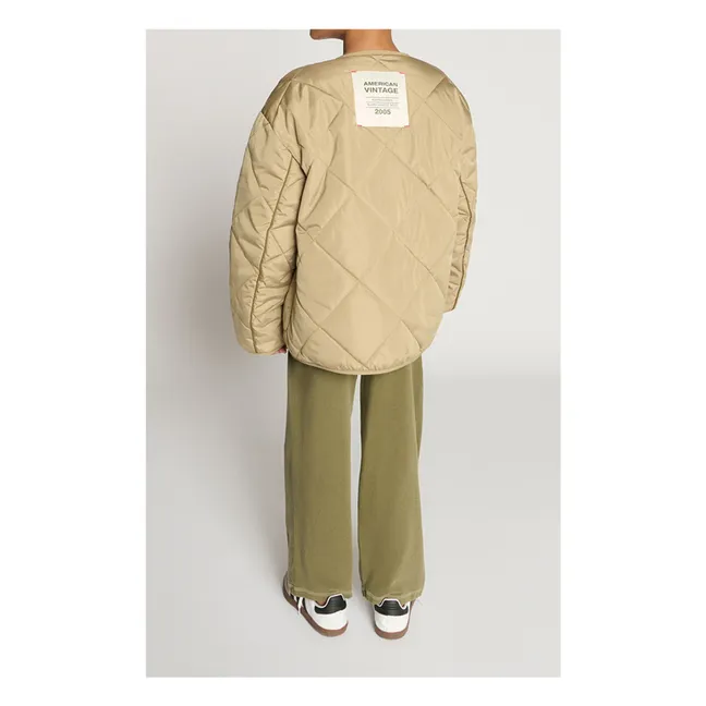 Veste Matelassée Déperlante Vowbay Fibres Recyclées | Khaki