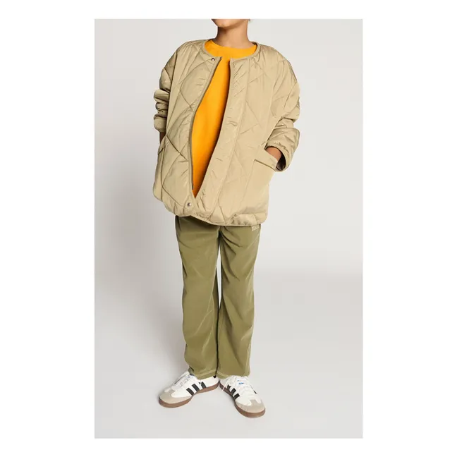 Chaqueta acolchada repelente al agua Vowbay Fibras recicladas | Khaki