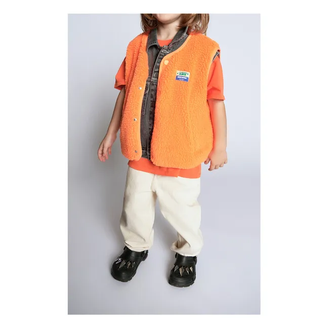 Veste Sans Manches Hoktown Fibres Recyclées | Orange fluo