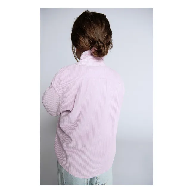 Camisa de pana de algodón orgánico Padow | Rosa Pálido