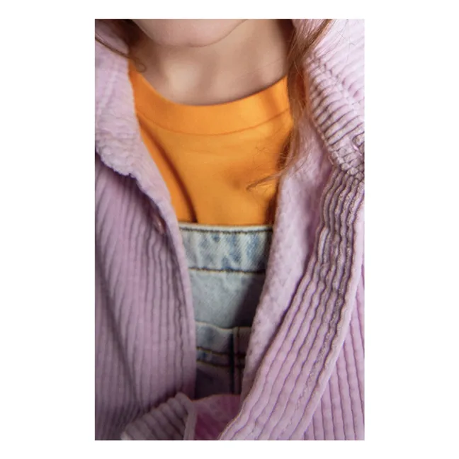 Camisa de pana de algodón orgánico Padow | Rosa Pálido