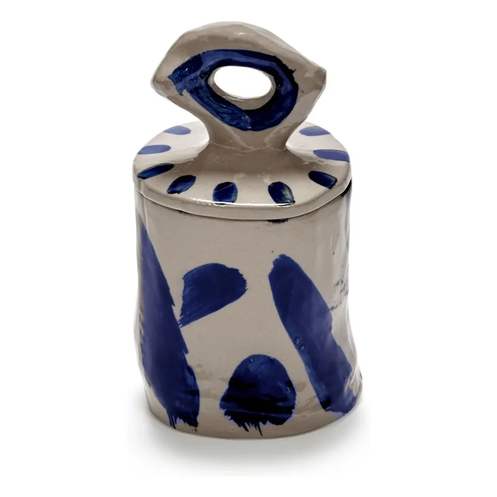 Serax Blue Storage Pot 03 Sophia, Marie Michielssen