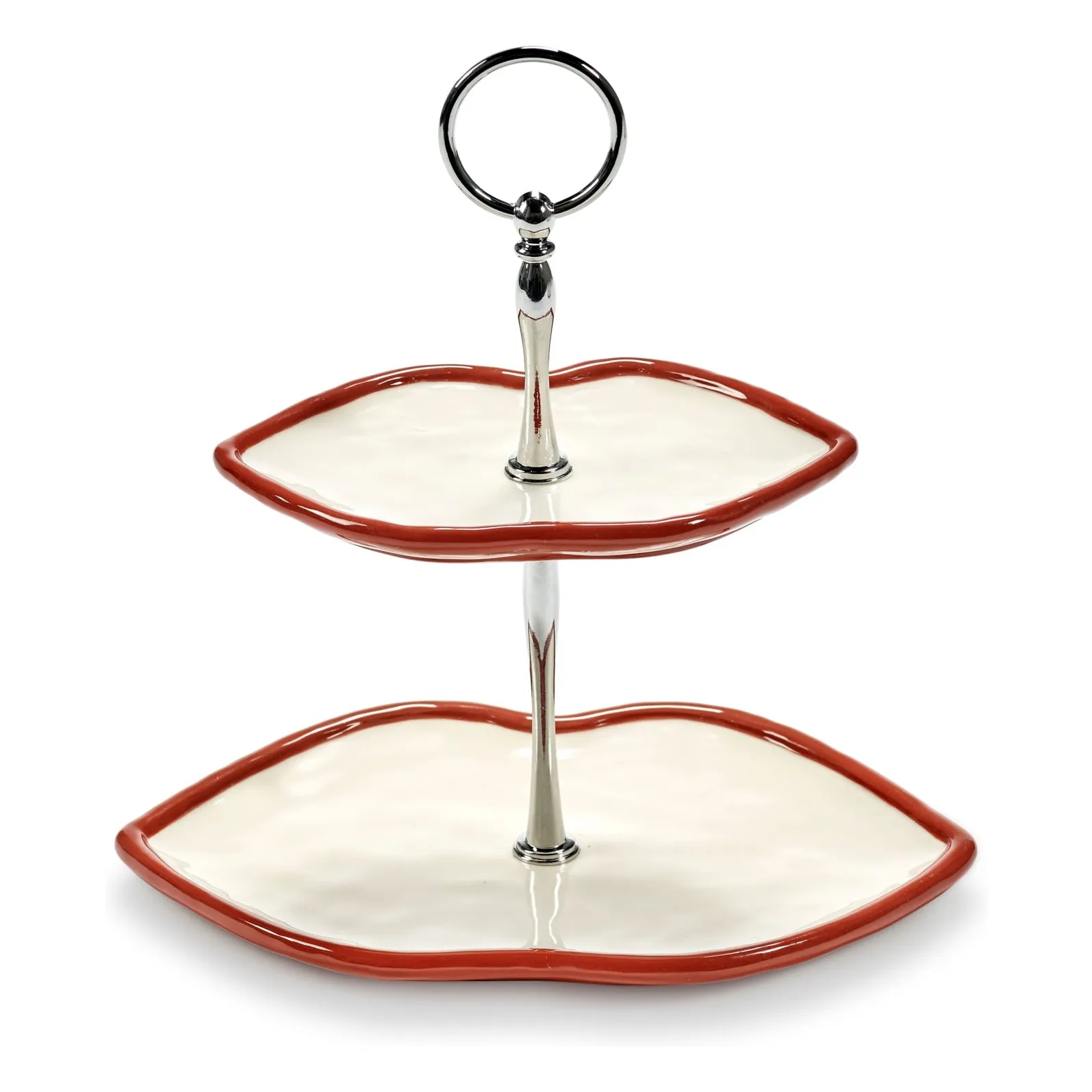 Serax Red 2 Tier Cake Stand, Wouters & Hendrix