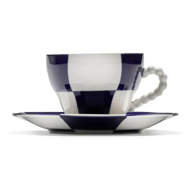 Fête des Bêtes cups and saucers, Wouters &amp; Hendrix - Set of 2 | Blue