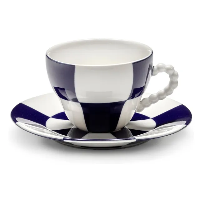 Tasses et soucoupes Fête des Bêtes, Wouters & Hendrix - Set de 2 | Bleu