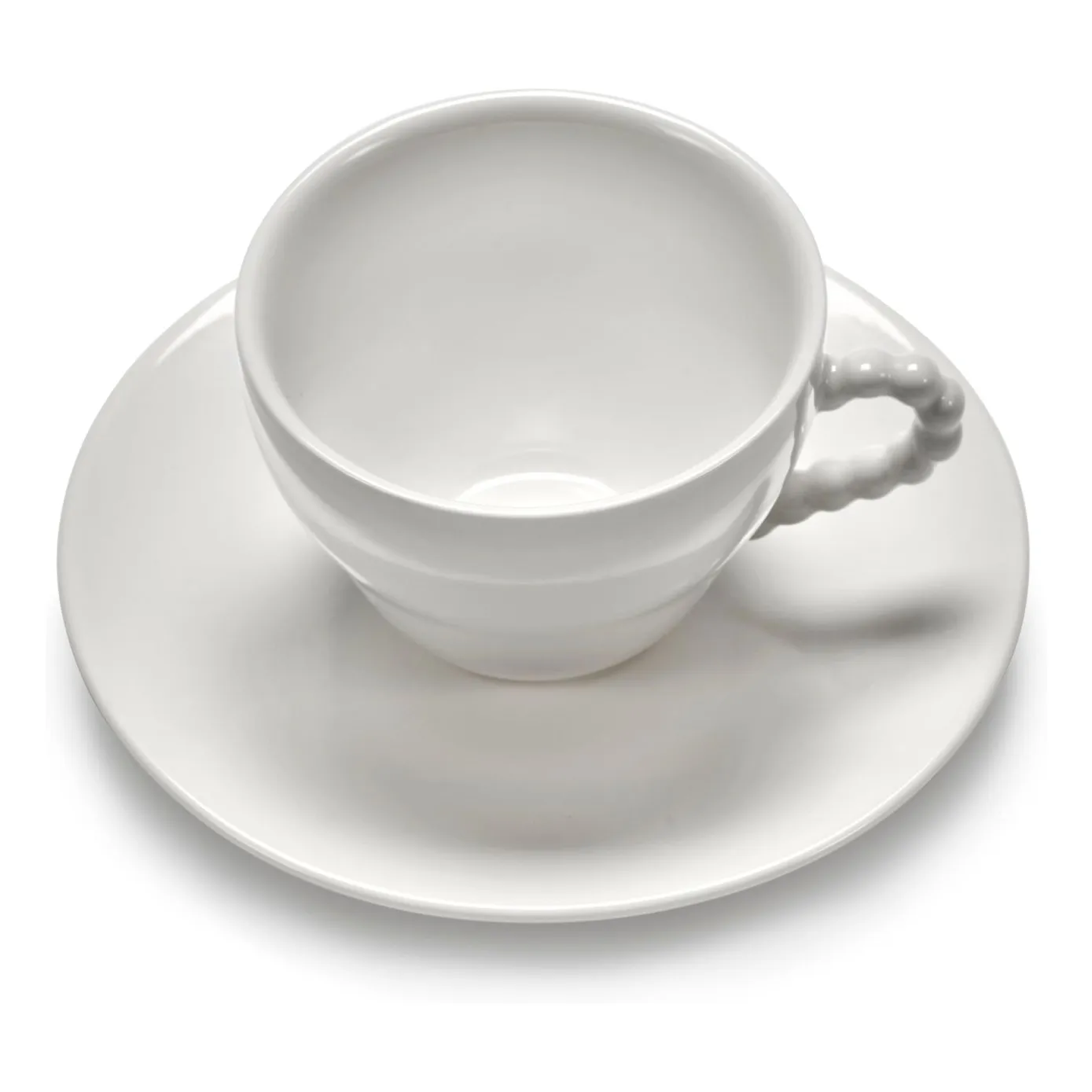 Tasses et soucoupes Perle Fine, Wouters & Hendrix - Set de 2 | Blanc- Image produit n°4