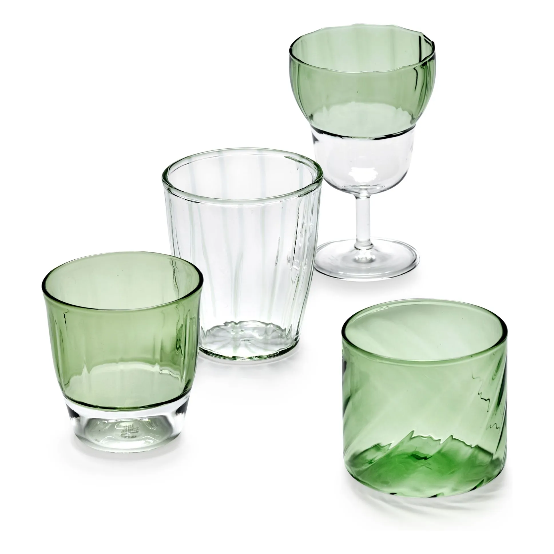 Verres à vin Yam, Waww La Table - Set de 4 | Vert- Image produit n°6