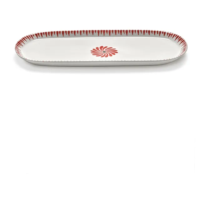 Plat ovale Baazar, Waww La Table - Set de 2 | Rouge