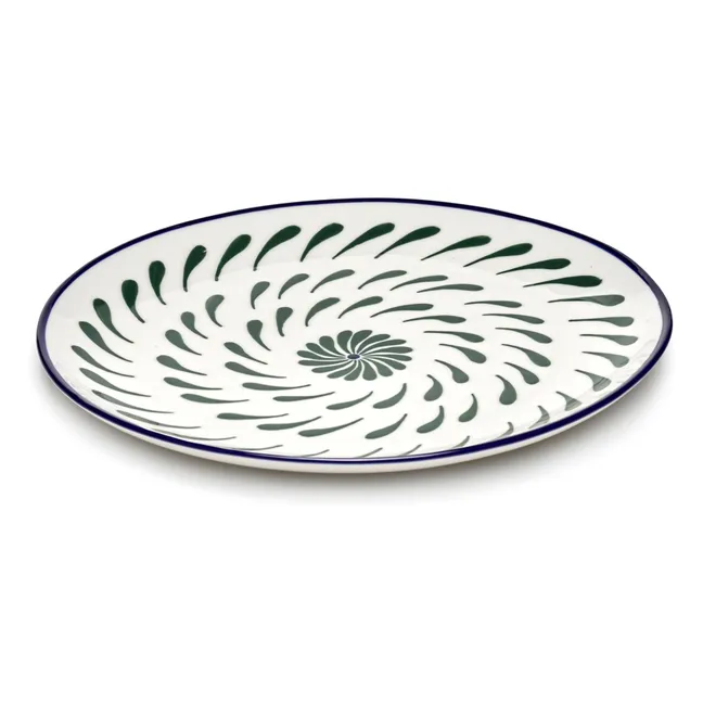 Baazar Dinnerteller, Waww La Table - 4er Set | Grün