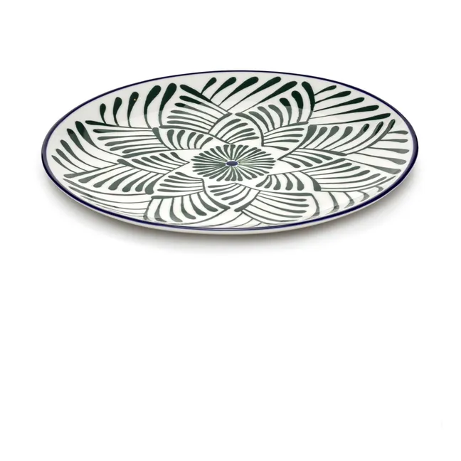 Baazar Dinnerteller, Waww La Table - 4er Set | Grün