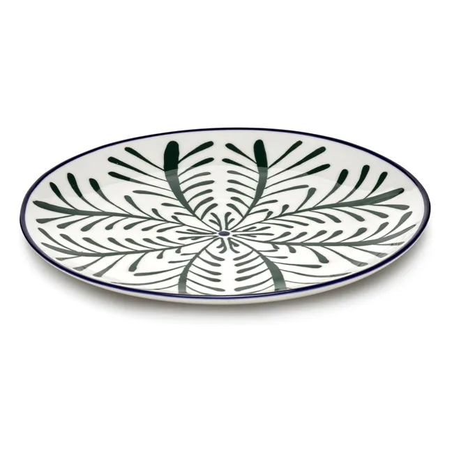 Baazar Dinnerteller, Waww La Table - 4er Set | Grün