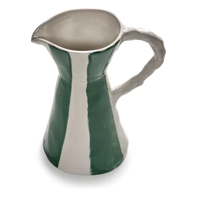 Carafe rayée Charly, Marie Michielssen | Vert