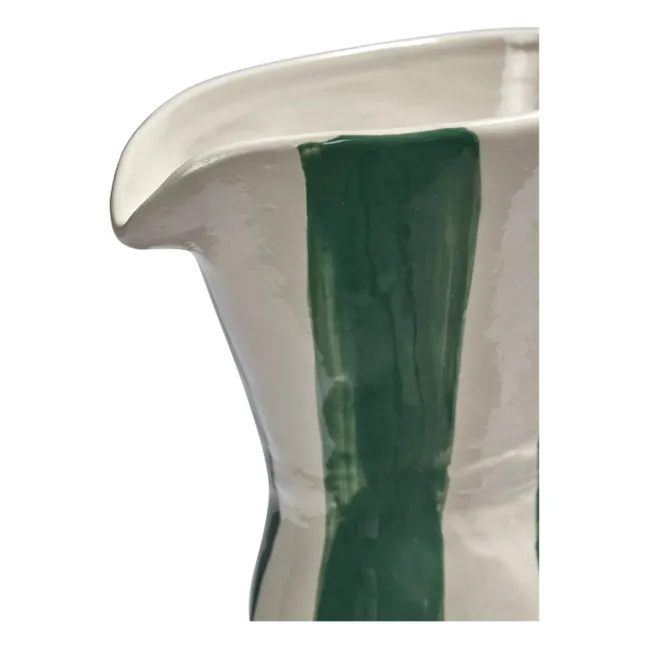 Carafe rayée Charly, Marie Michielssen | Vert