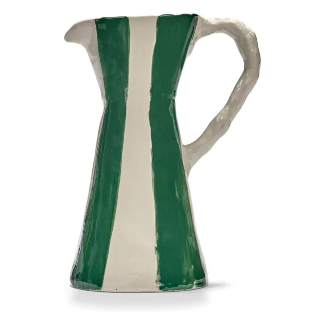 Carafe rayée Charly, Marie Michielssen | Vert
