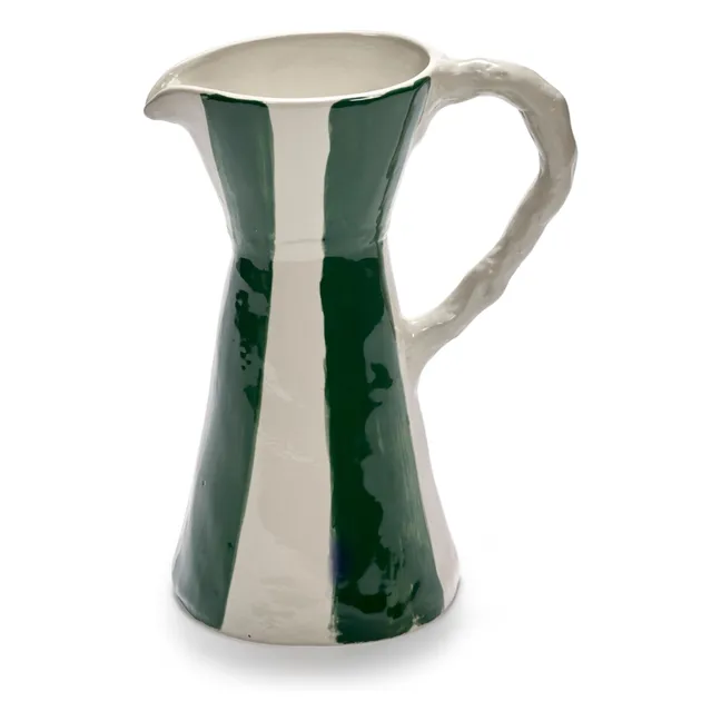 Carafe rayée Charly, Marie Michielssen | Vert