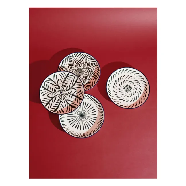 Baazar Dinnerteller, Waww La Table - 4er Set | Grün