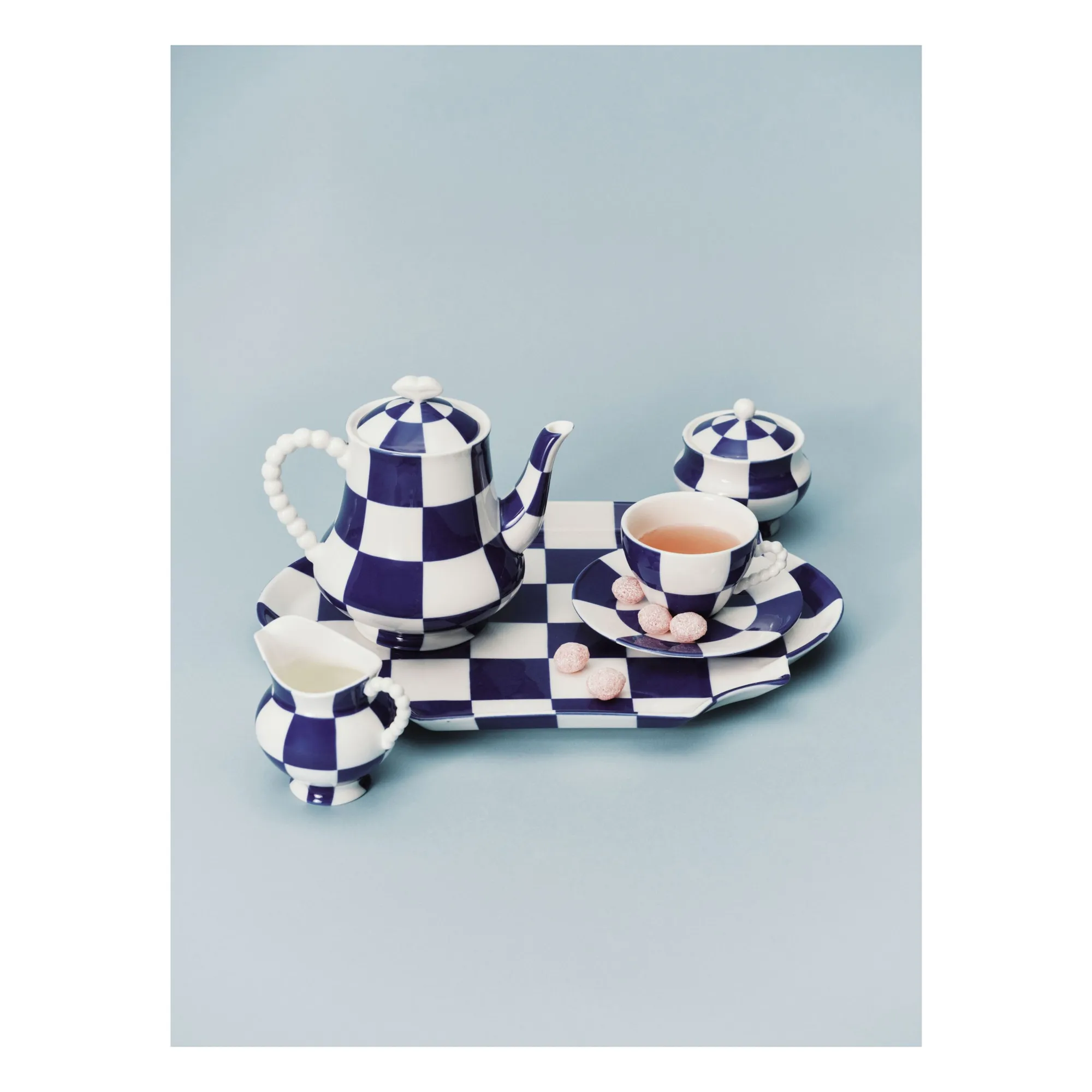 Tasses et soucoupes Fête des Bêtes, Wouters & Hendrix - Set de 2 | Bleu- Image produit n°1