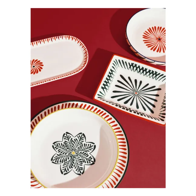 Tiefe Teller Baazar, Waww La Table - 4er-Set | Rot