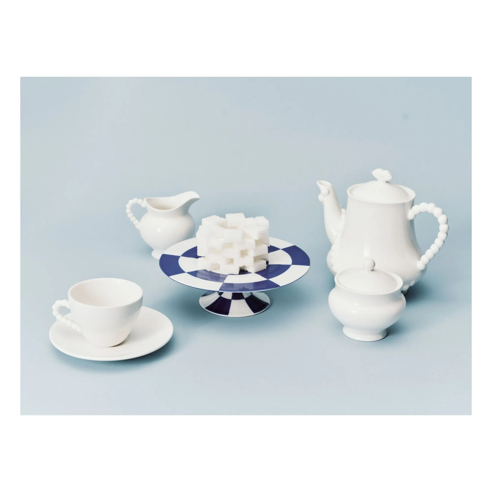 Tasses et soucoupes Perle Fine, Wouters & Hendrix - Set de 2 | Blanc- Image produit n°2