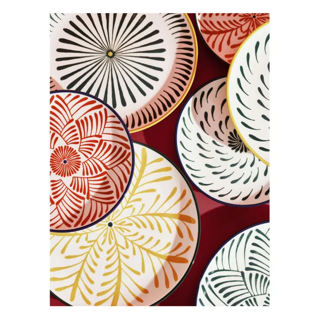 Baazar Dinnerteller, Waww La Table - 4er Set | Grün