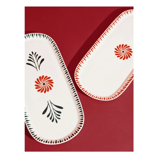 Plat ovale Baazar, Waww La Table - Set de 2 | Rouge
