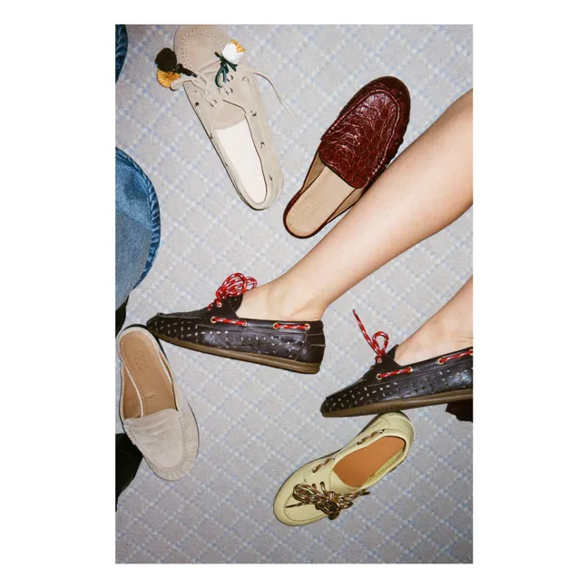 Kimana Leather Boat Shoes | Chocolate