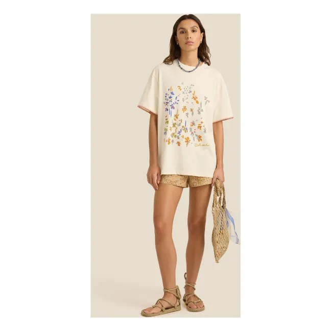 Camiseta Posy de algodón ecológico | Beige