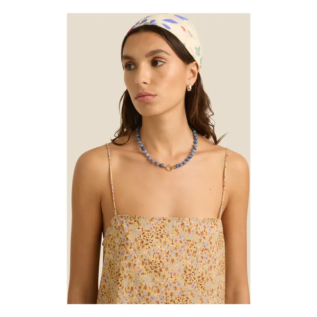 Bufanda de algodón orgánico Posy | Beige