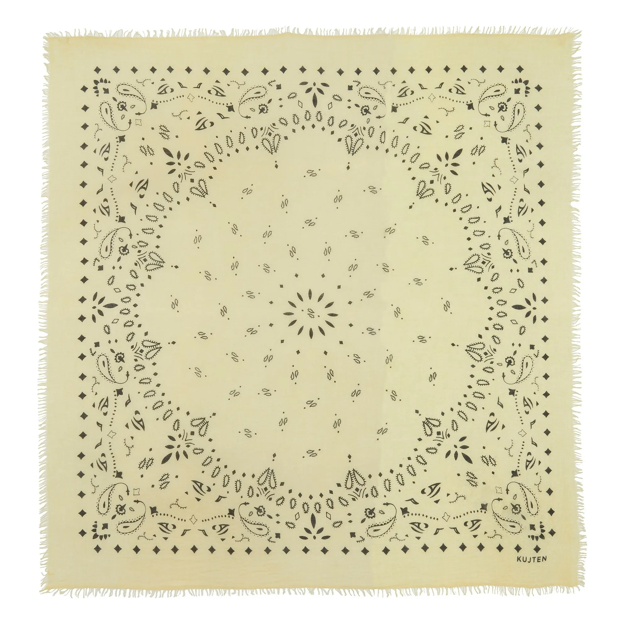 Kujten Anise Green Effy Cashmere Bandana