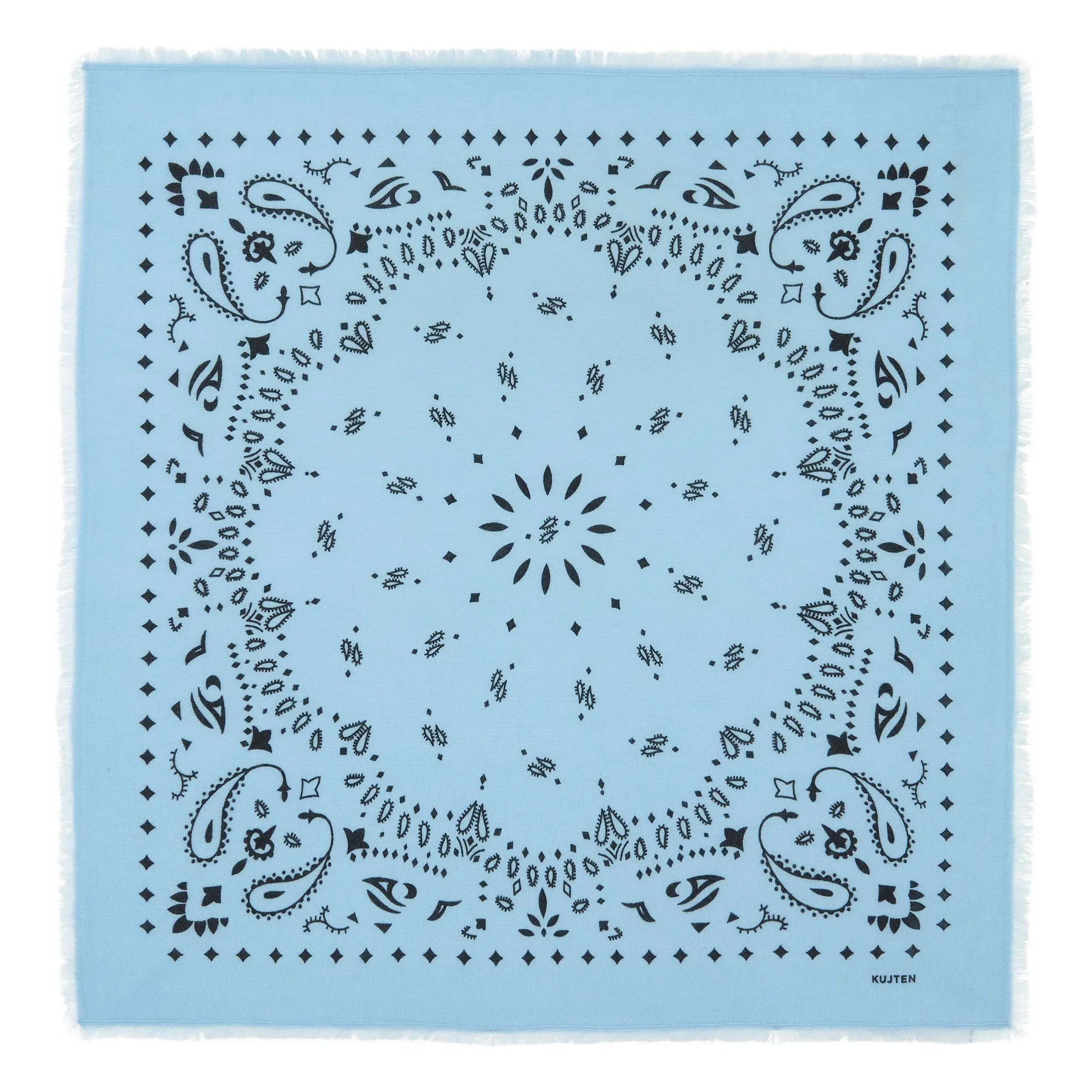 Kujten Light Blue Hachiko Cashmere Bandana