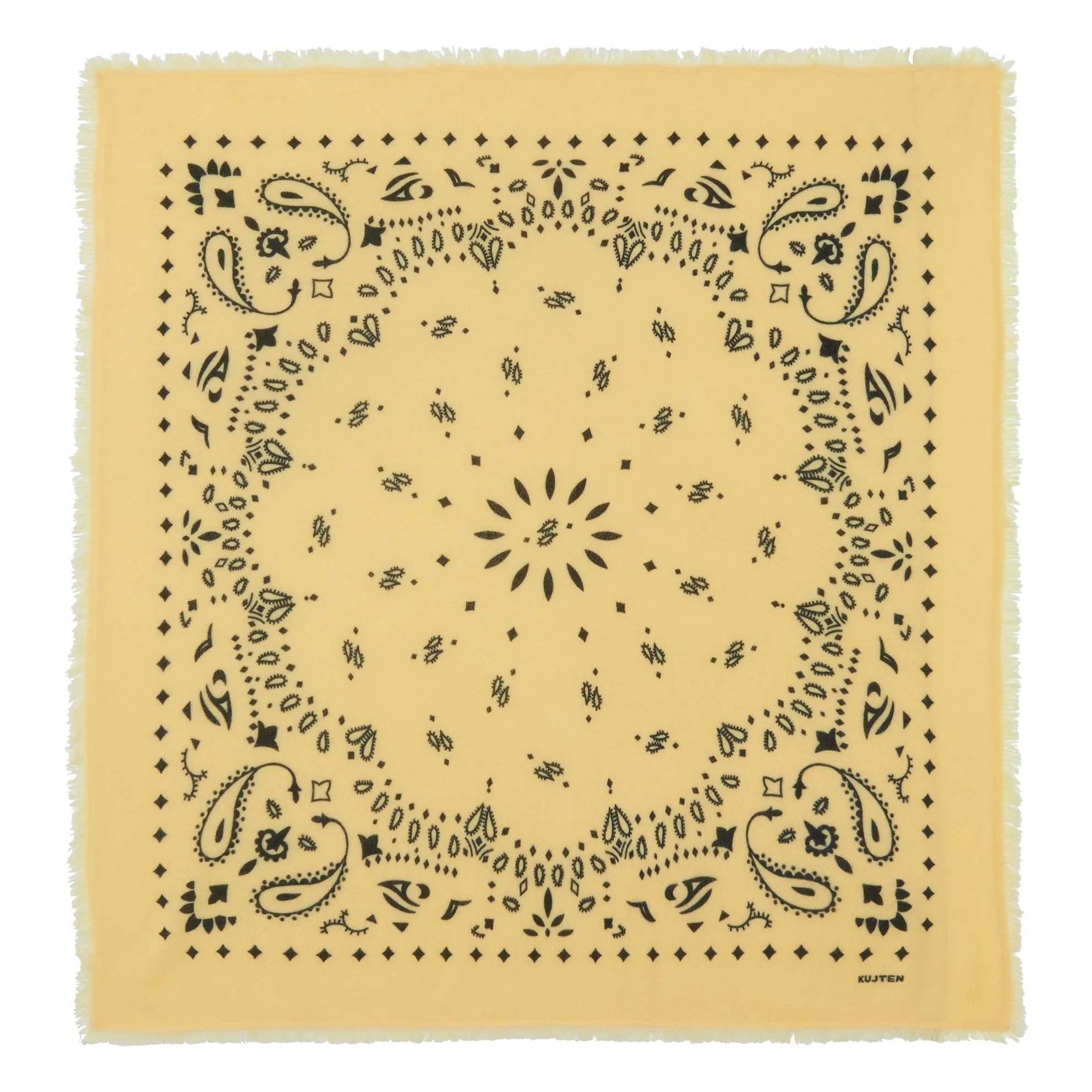 Kujten Anise Green Hachiko Cashmere Bandana
