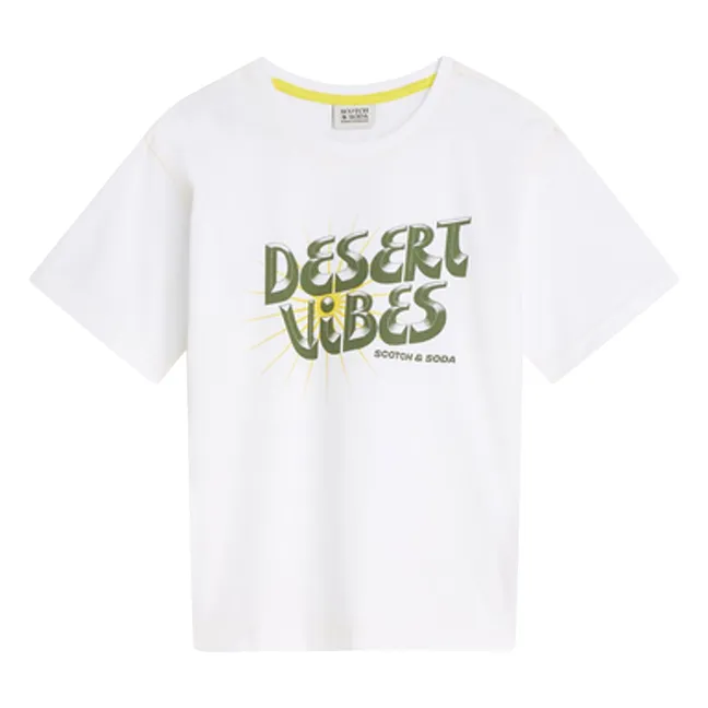 T-shirt Artwork Desert Vibes | Blanc