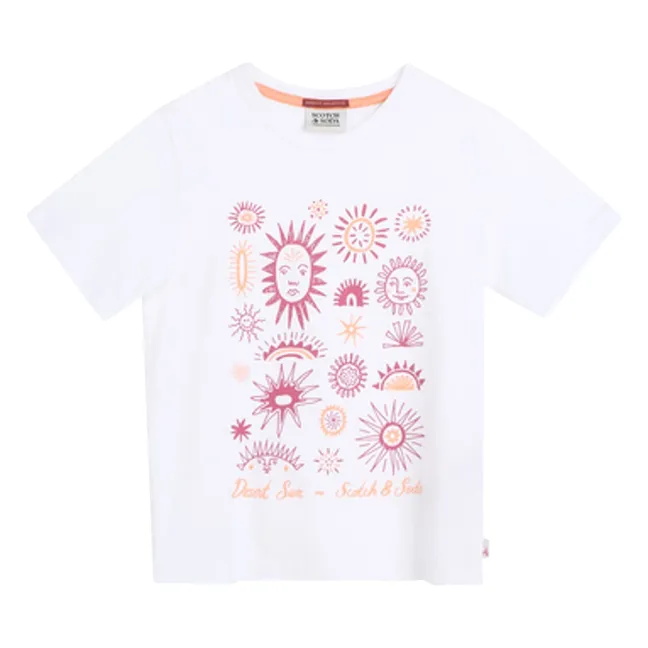 T-shirt Artwork Fleurs | Blanc