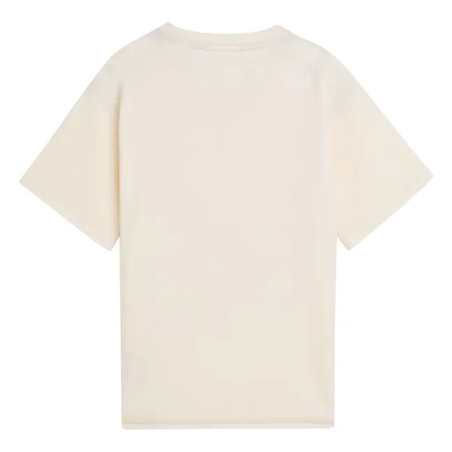 T-shirt Ecussons Coton Bio | Ecru