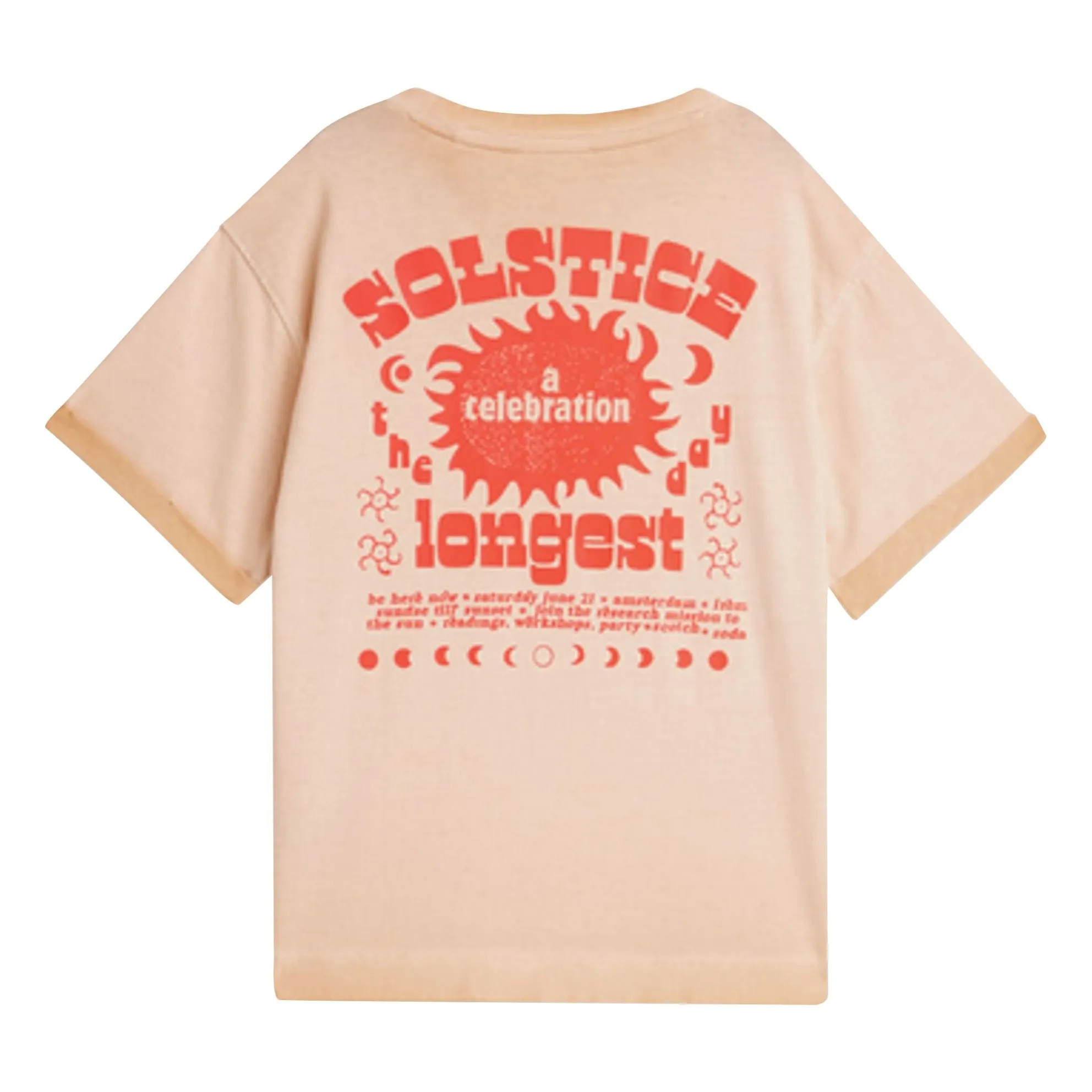 Scotch & Soda Coral T-Shirt Artwork Logo