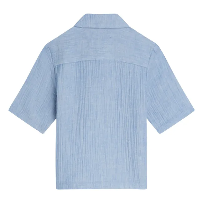 Chemise Polo Chambray | Bleu Clair