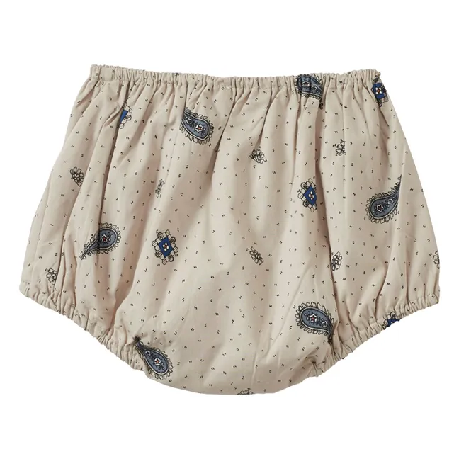 Conjunto de top y bombacho Lechuga Paisley | Crudo