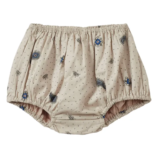 Conjunto de top y bombacho Lechuga Paisley | Crudo