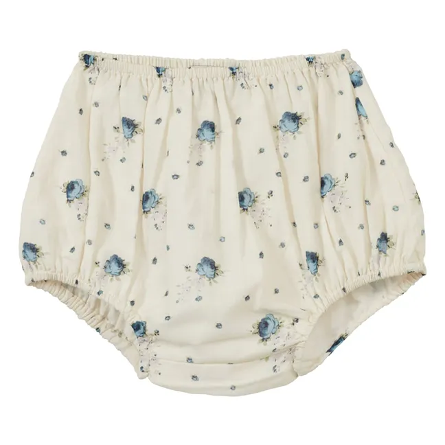 Ensemble Blouse et Bloomer Sana Fleurs | Bleu Clair