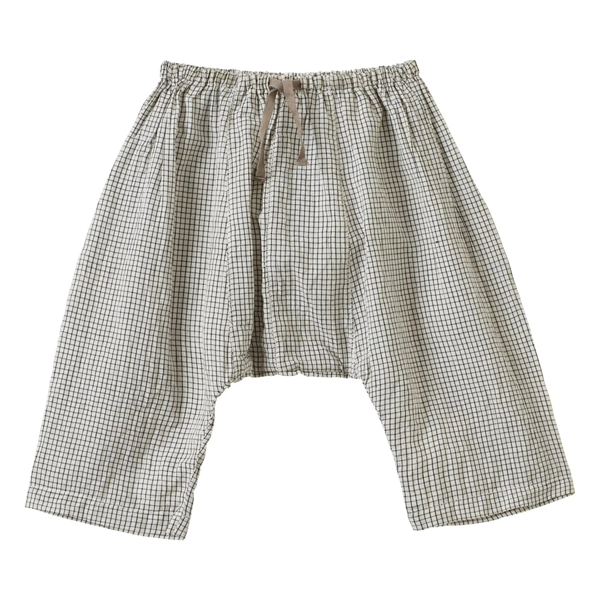 Ensemble Top et Pantalon Acorus Carreaux | Blanc- Image produit n°2