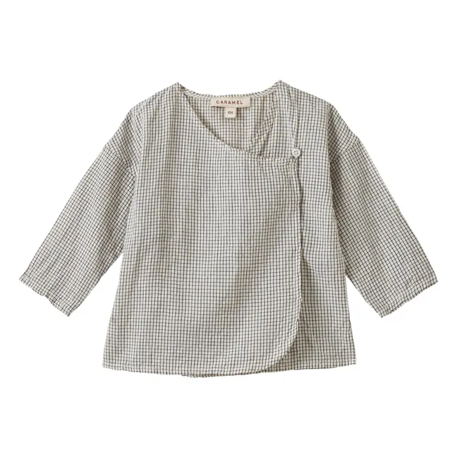 Conjunto de top y pantalón Acorus Carreaux | Blanco