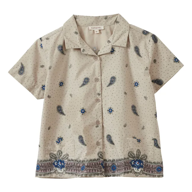 Camisa Bamboo Paisley | Crudo