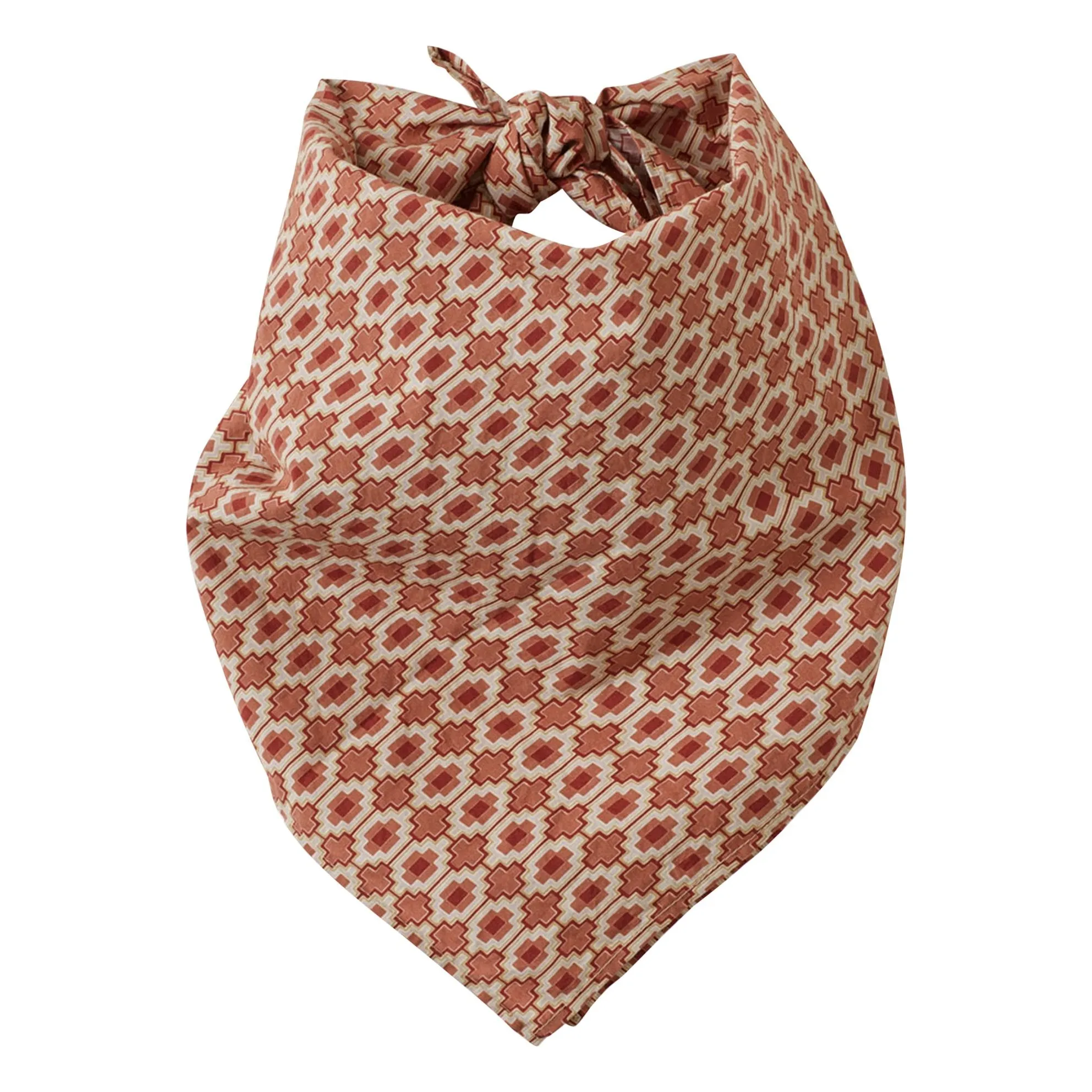 Caramel Brick Red Dandelion Scarf