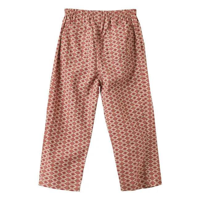 Pantalon Leda Géométrique | Brique