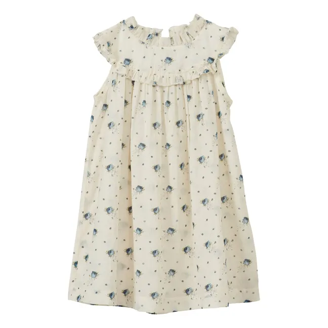 Delilah Flower Dress | Ecru