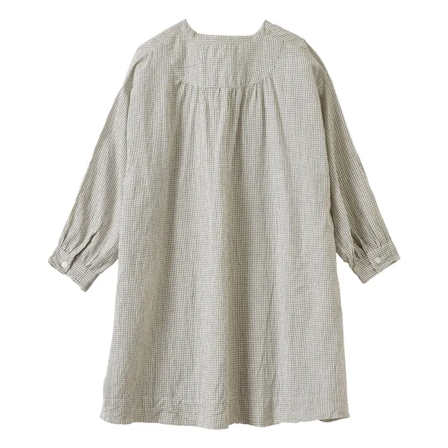 Vestido Carreaux de tejo | Blanco