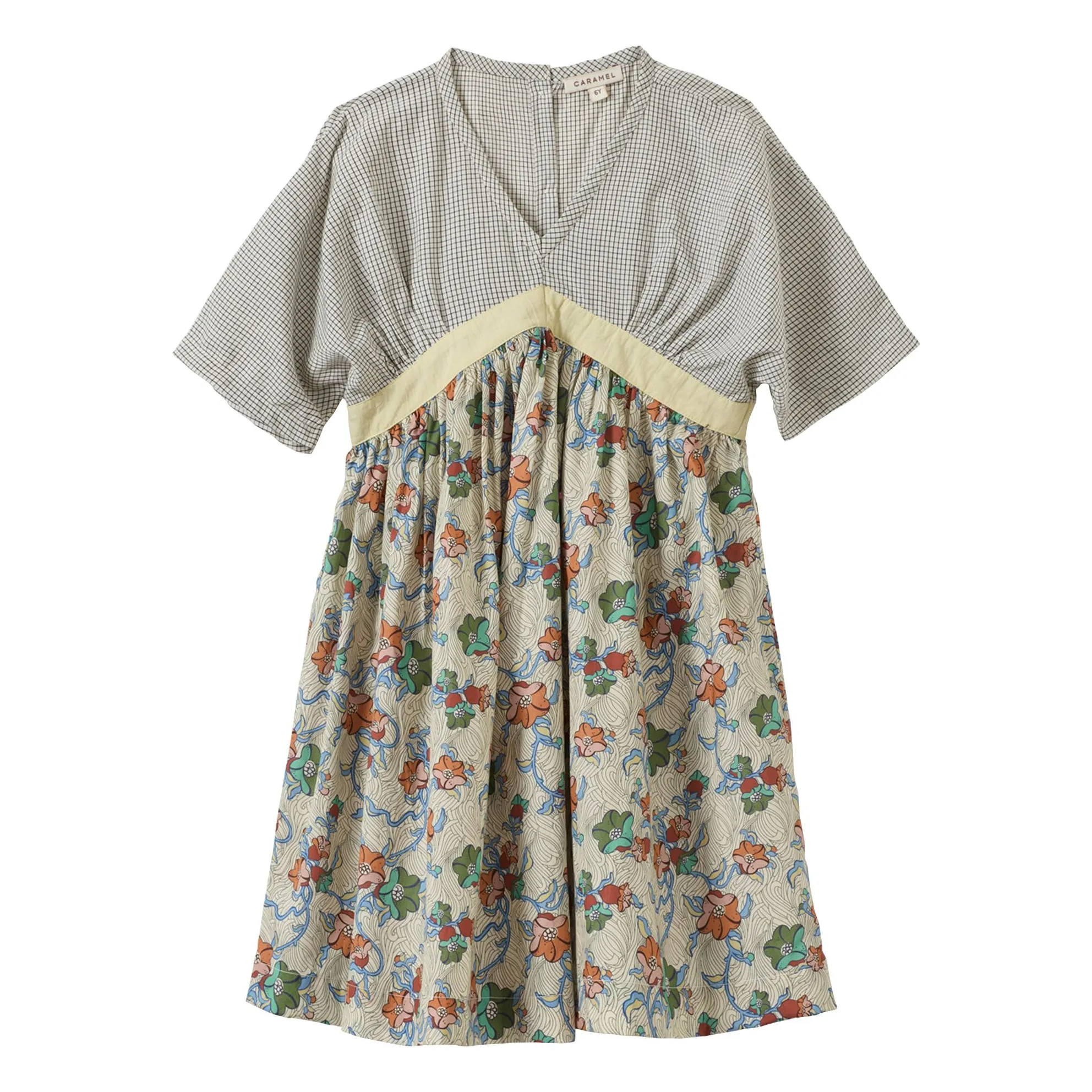 Caramel Ecru Asparagus Liberty Dress